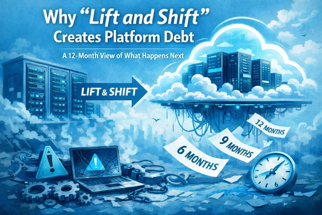 Why “Lift and Shift” Creates Platform Debt: A 12-Month View of What Happens Next