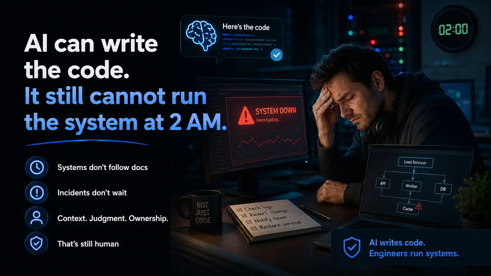 Why AI Coding Agents Can't Replace SREs (Yet)