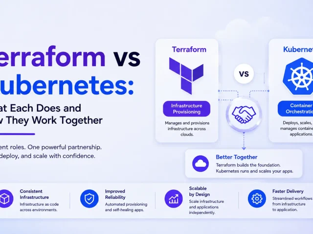 Terraform vs Kubernetes feature image Terraform vs Kubernetes